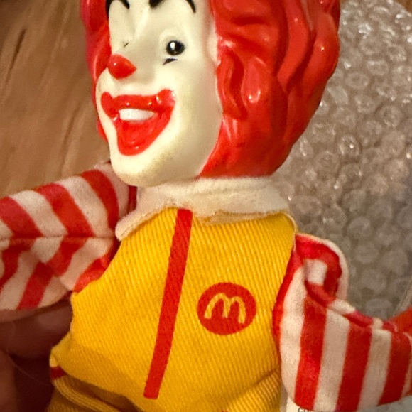 2002 Vintage McDonald's Ronald McDonald Plush Finger Puppet with hard Head - Picture 16 of 16